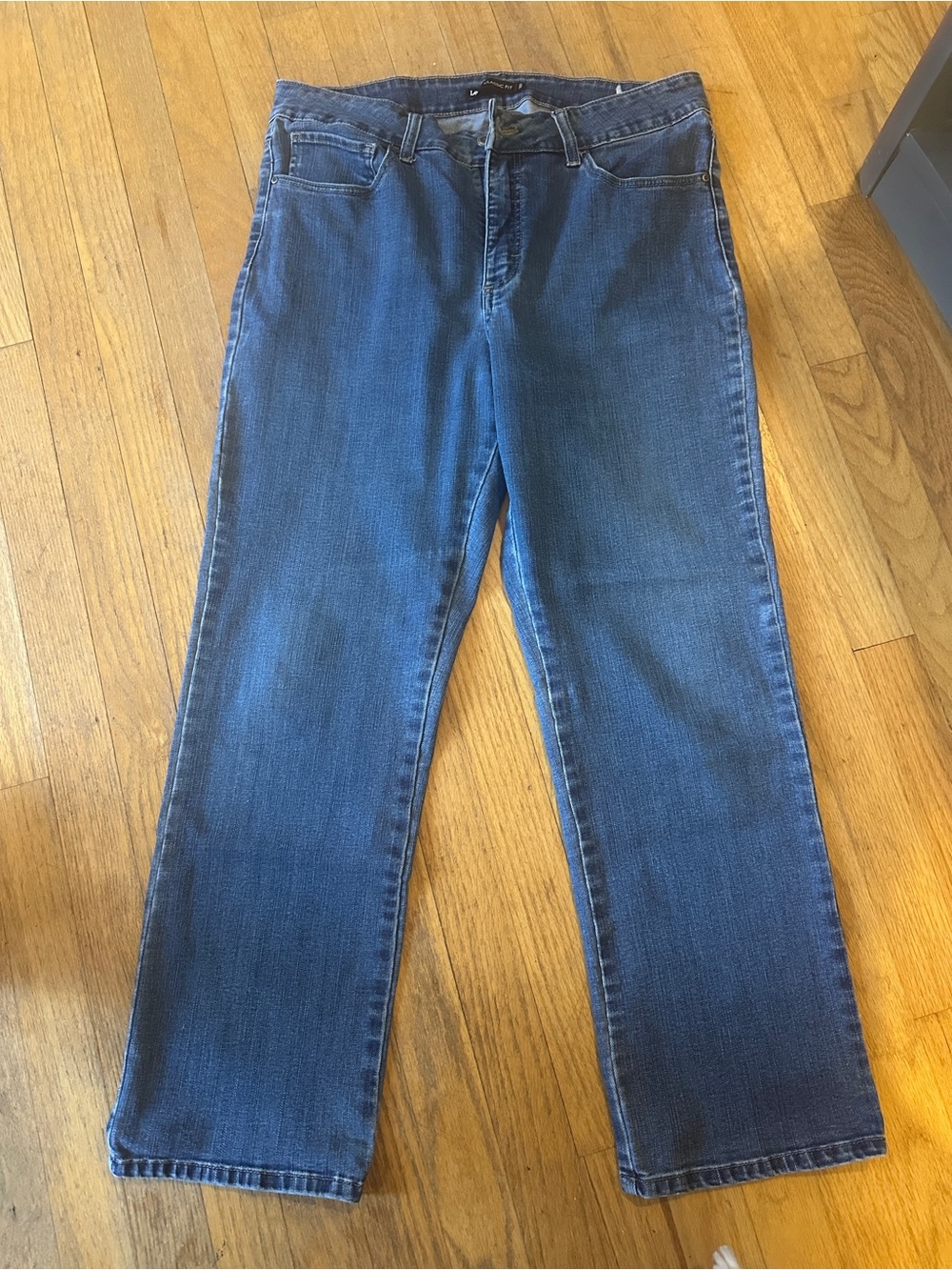 Lee Women's Straight Leg Jeans in Dark Blue